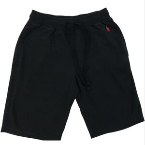 Polo Ralph Lauren Men's Black Waffle Knit Thermal Sleep Shorts